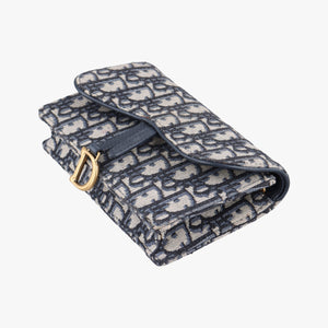 Vintage Christian Dior Saddle Navy Jacquard x Leather  bum bag/waist bag | stylenewstar