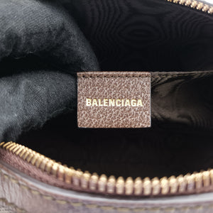 Pre-owned Balenciaga The Hacker Project Boston Beige x Brown PVC coated canvas×Leather 524532 shoulderbag | stylenewstar