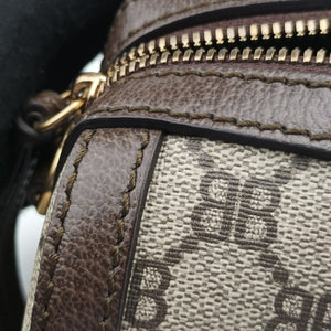 Pre-owned Balenciaga The Hacker Project Boston Beige x Brown PVC coated canvas×Leather 524532 shoulderbag | stylenewstar