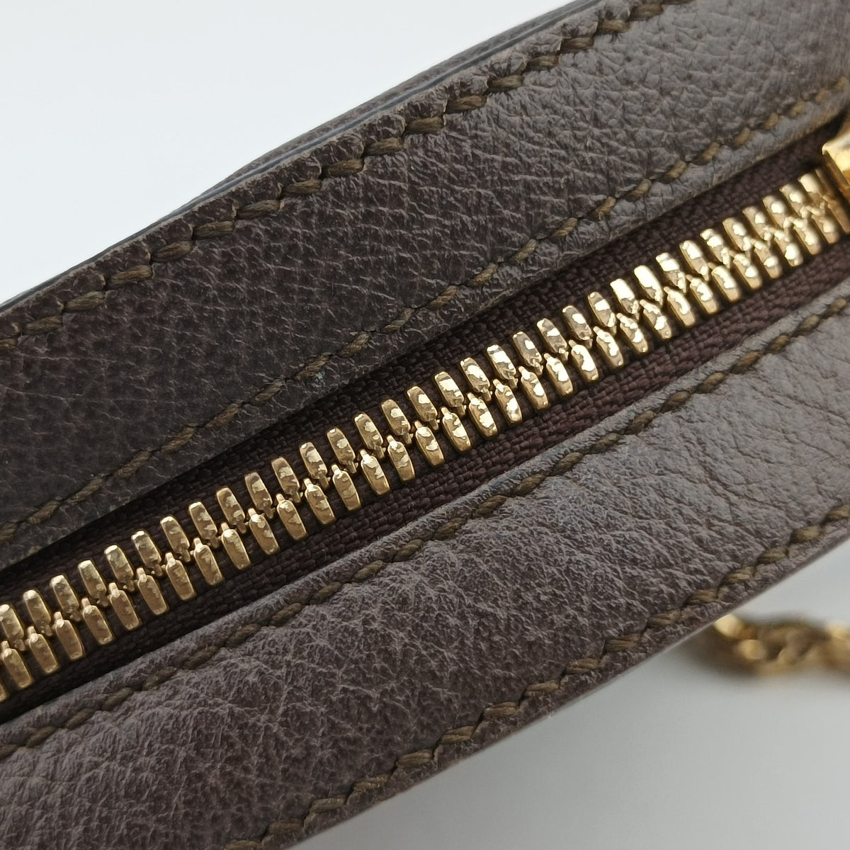Pre-owned Gucci Ophidia Brown×beige PVC coated canvas×Leather 550618 shoulderbag | stylenewstar