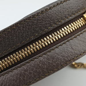 Pre-owned Gucci Ophidia Brown×beige PVC coated canvas×Leather 550618 shoulderbag | stylenewstar