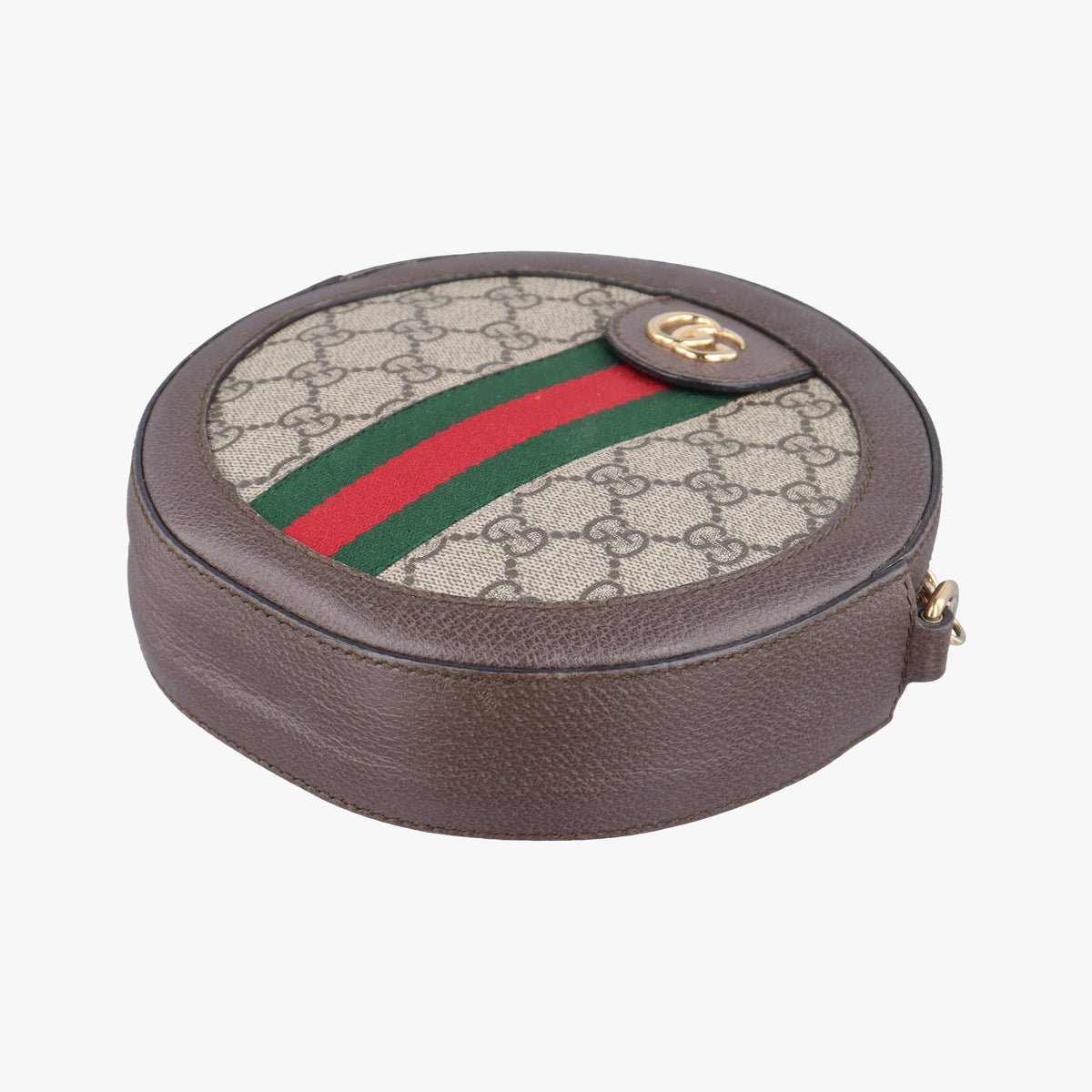 Pre-owned Gucci Ophidia Brown×beige PVC coated canvas×Leather 550618 shoulderbag | stylenewstar