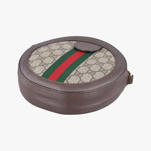 Pre-owned Gucci Ophidia Brown×beige PVC coated canvas×Leather 550618 shoulderbag | stylenewstar