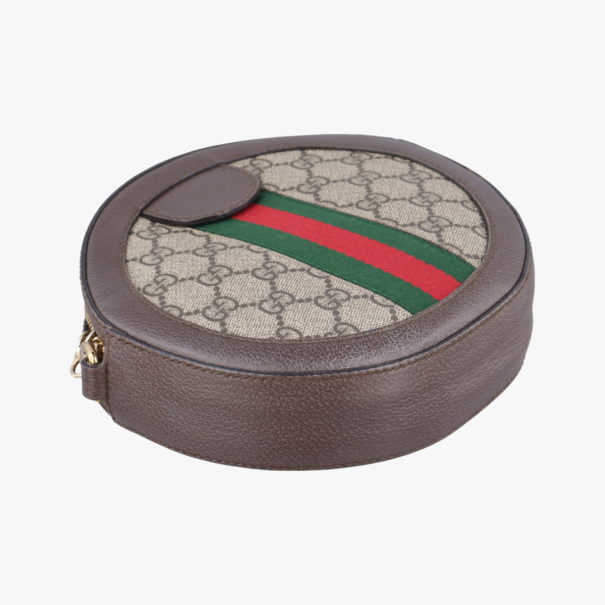 Pre-owned Gucci Ophidia Brown×beige PVC coated canvas×Leather 550618 shoulderbag | stylenewstar