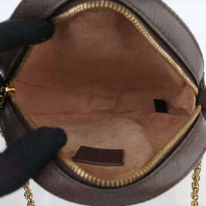 Pre-owned Gucci Ophidia Brown×beige PVC coated canvas×Leather 550618 shoulderbag | stylenewstar