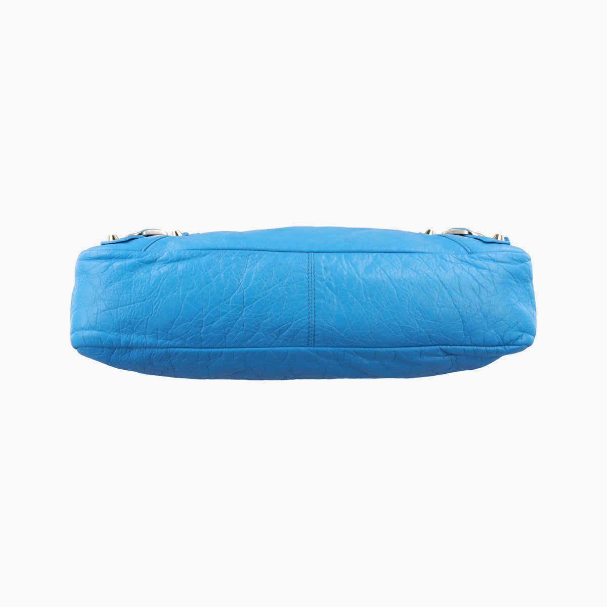 Pre-owned Balenciaga The Town Blue lambskin  shoulderbag | stylenewstar