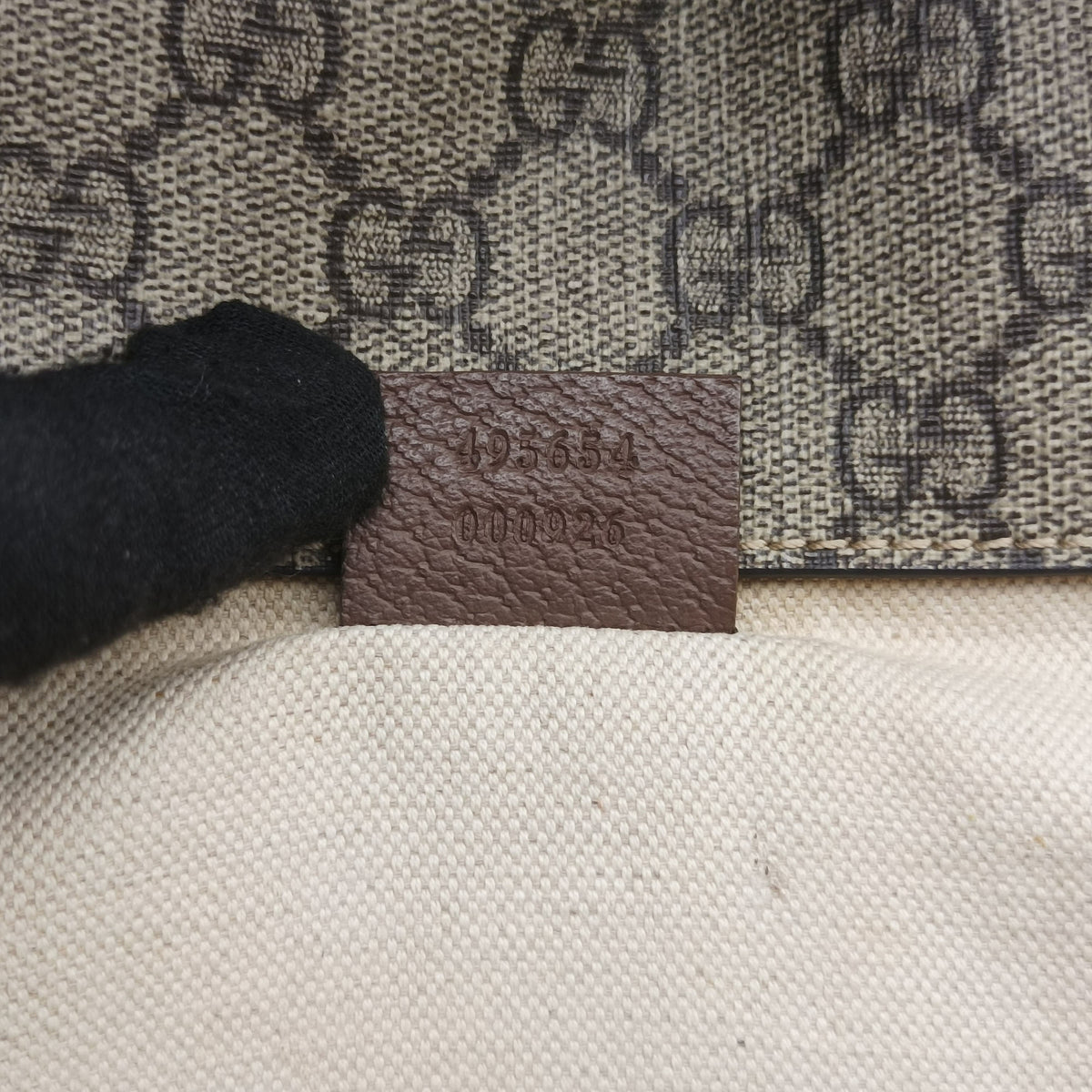 Pre-owned Gucci NEO VINTAGE GG Supreme Beige×Brown PVC coated canvas 495654 crossbodybag | stylenewstar