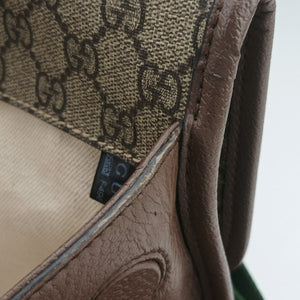 Pre-owned Gucci NEO VINTAGE GG Supreme Beige×Brown PVC coated canvas 495654 crossbodybag | stylenewstar