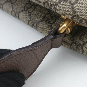 Pre-owned Gucci NEO VINTAGE GG Supreme Beige×Brown PVC coated canvas 495654 crossbodybag | stylenewstar