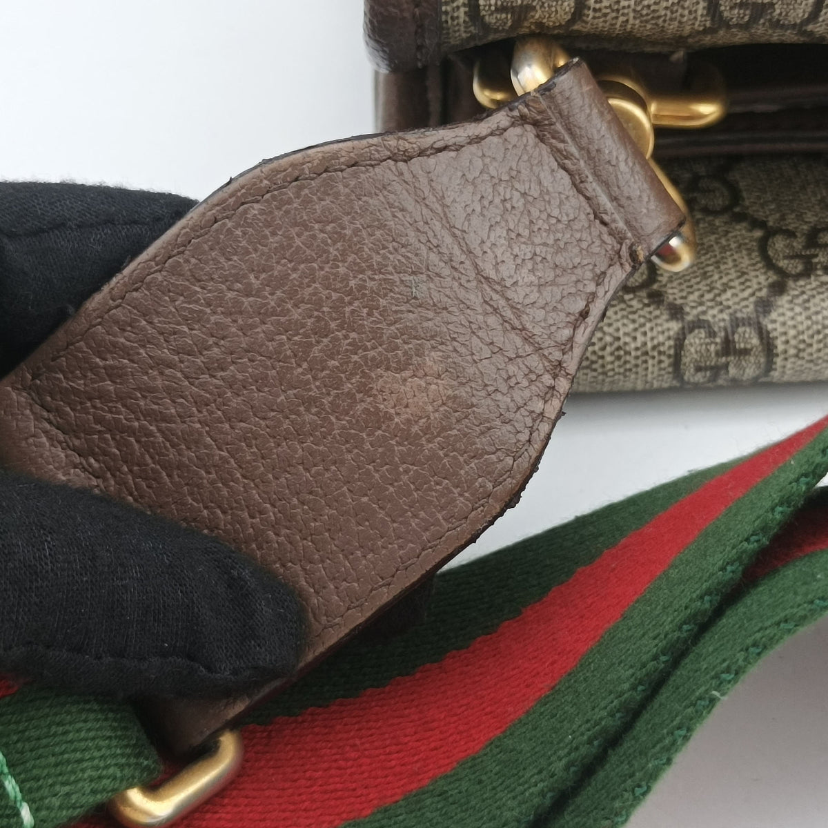 Pre-owned Gucci NEO VINTAGE GG Supreme Beige×Brown PVC coated canvas 495654 crossbodybag | stylenewstar