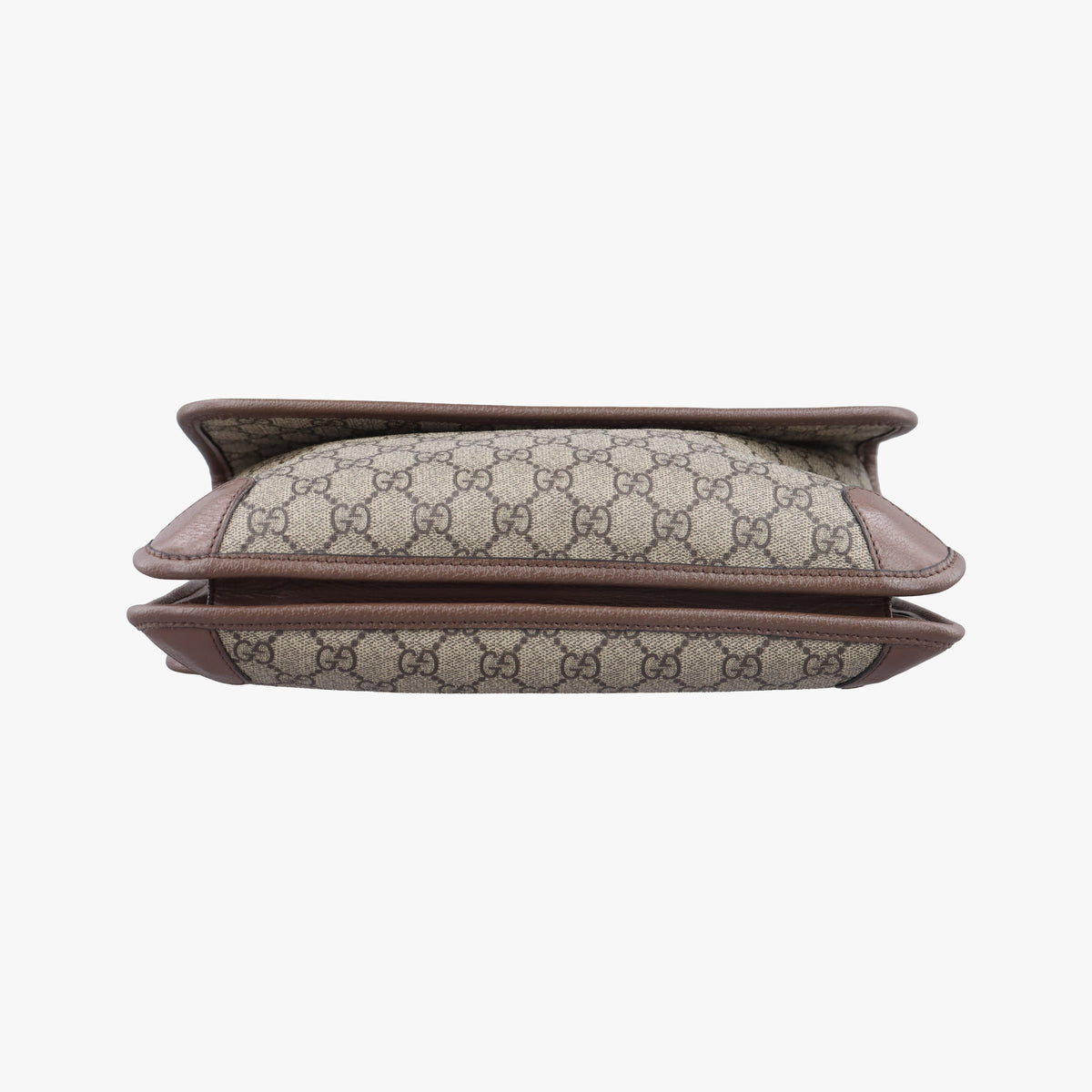 Pre-owned Gucci NEO VINTAGE GG Supreme Beige×Brown PVC coated canvas 495654 crossbodybag | stylenewstar