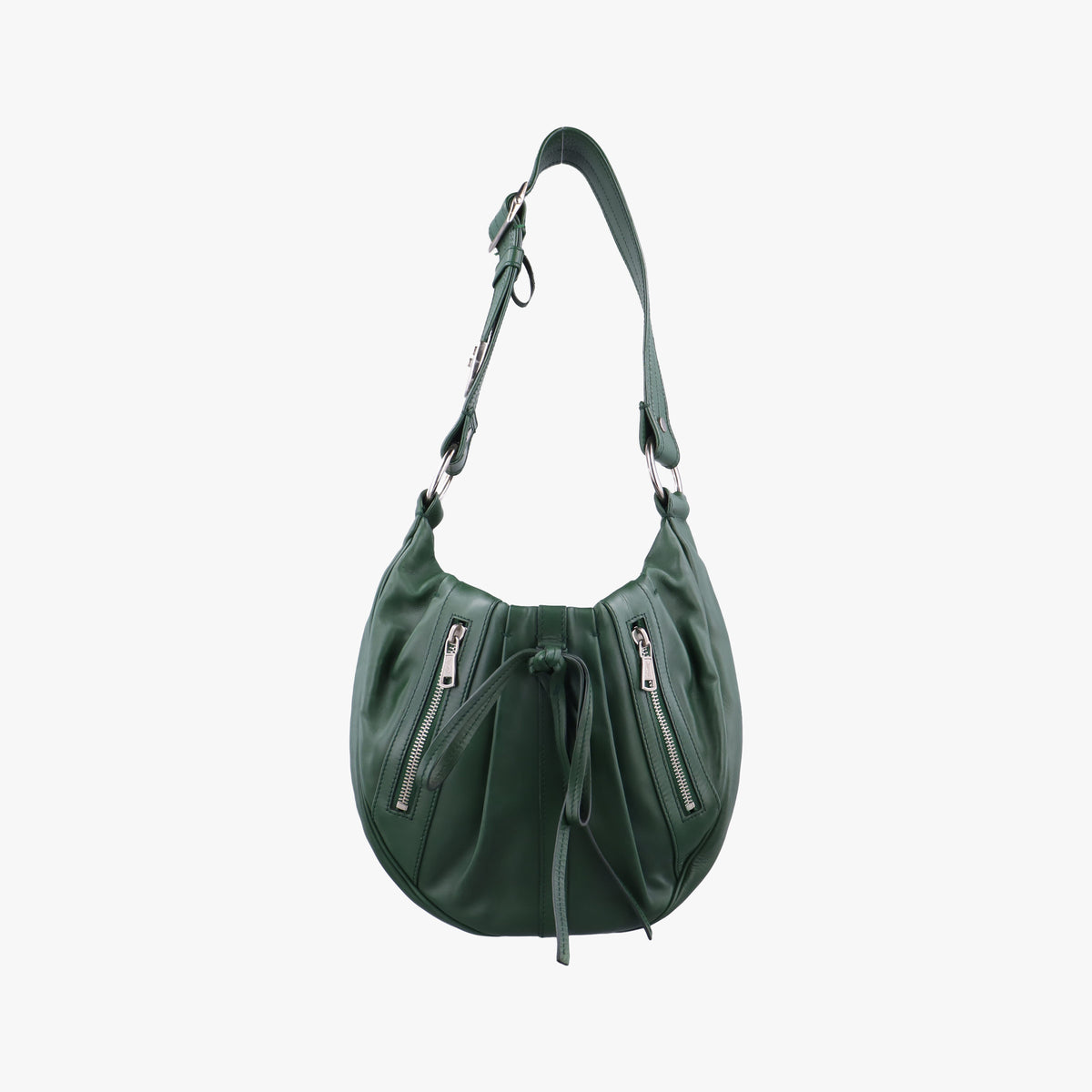 Secondhand Yves Saint Laurent Rive Gauche Green Leather 120436 shoulderbag | stylenewstar