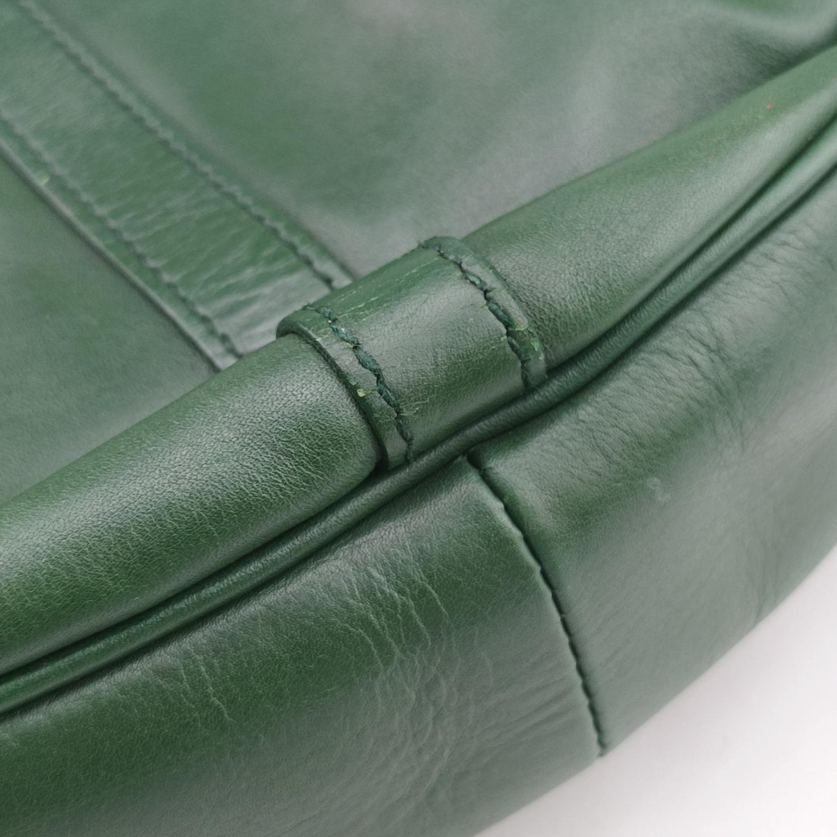 Secondhand Yves Saint Laurent Rive Gauche Green Leather 120436 shoulderbag | stylenewstar