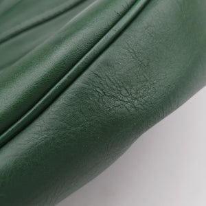 Secondhand Yves Saint Laurent Rive Gauche Green Leather 120436 shoulderbag | stylenewstar