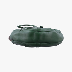 Secondhand Yves Saint Laurent Rive Gauche Green Leather 120436 shoulderbag | stylenewstar