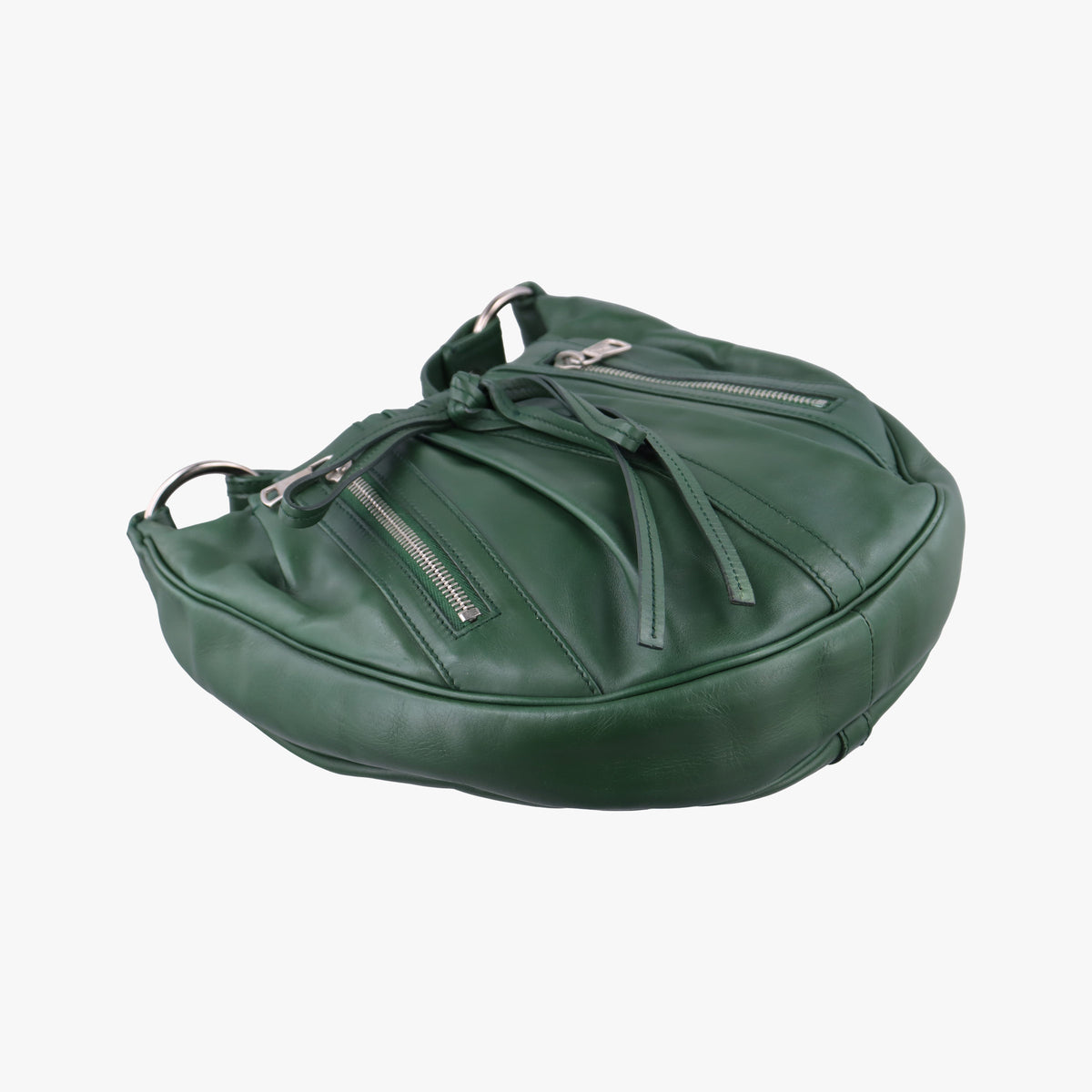 Secondhand Yves Saint Laurent Rive Gauche Green Leather 120436 shoulderbag | stylenewstar