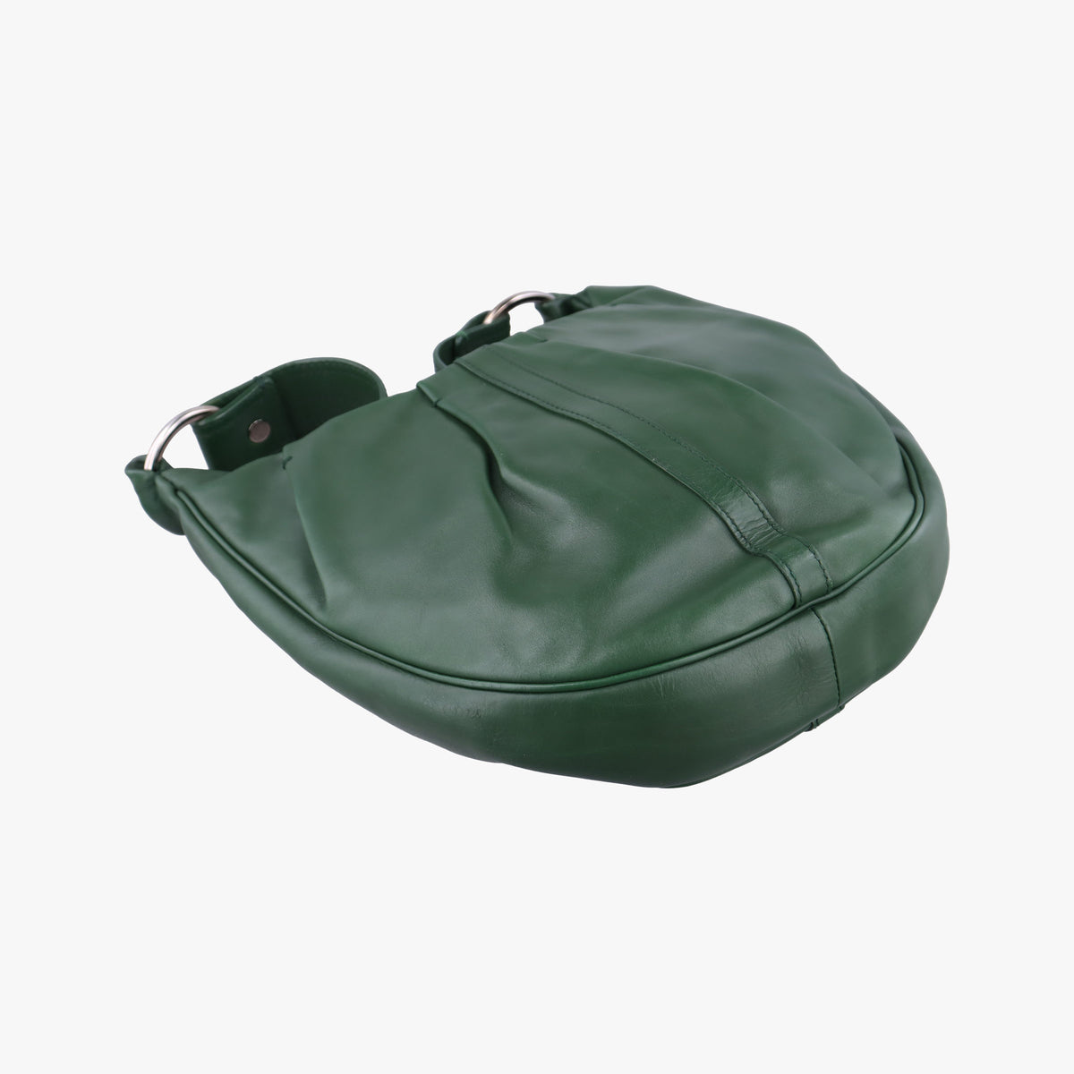 Secondhand Yves Saint Laurent Rive Gauche Green Leather 120436 shoulderbag | stylenewstar