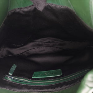 Secondhand Yves Saint Laurent Rive Gauche Green Leather 120436 shoulderbag | stylenewstar
