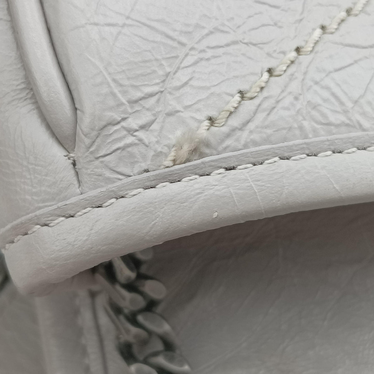 Pre-owned Yves Saint Laurent Niki Grey Leather 583108 shoulderbag | stylenewstar