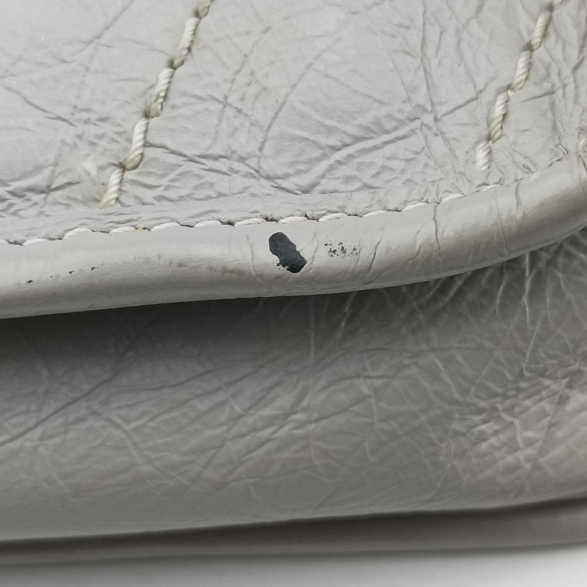 Pre-owned Yves Saint Laurent Niki Grey Leather 583108 shoulderbag | stylenewstar