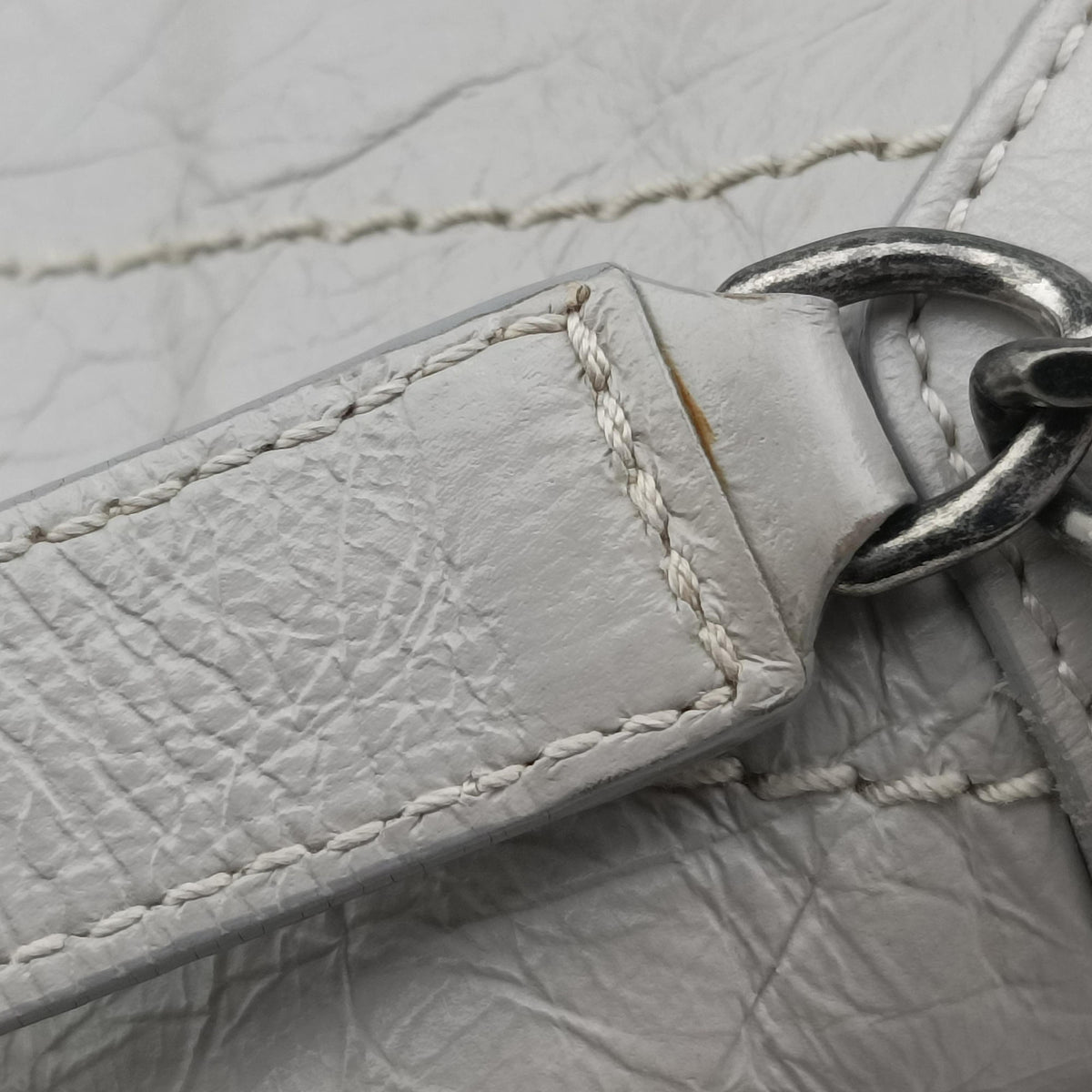 Pre-owned Yves Saint Laurent Niki Grey Leather 583108 shoulderbag | stylenewstar