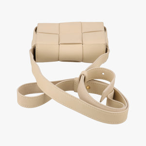 Secondhand Bottega Veneta candy cassette Beige lambskin  shoulderbag | stylenewstar