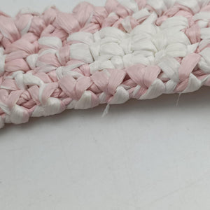 Secondhand Prada Effect Crochet Pink Raffia  shoulderbag | stylenewstar