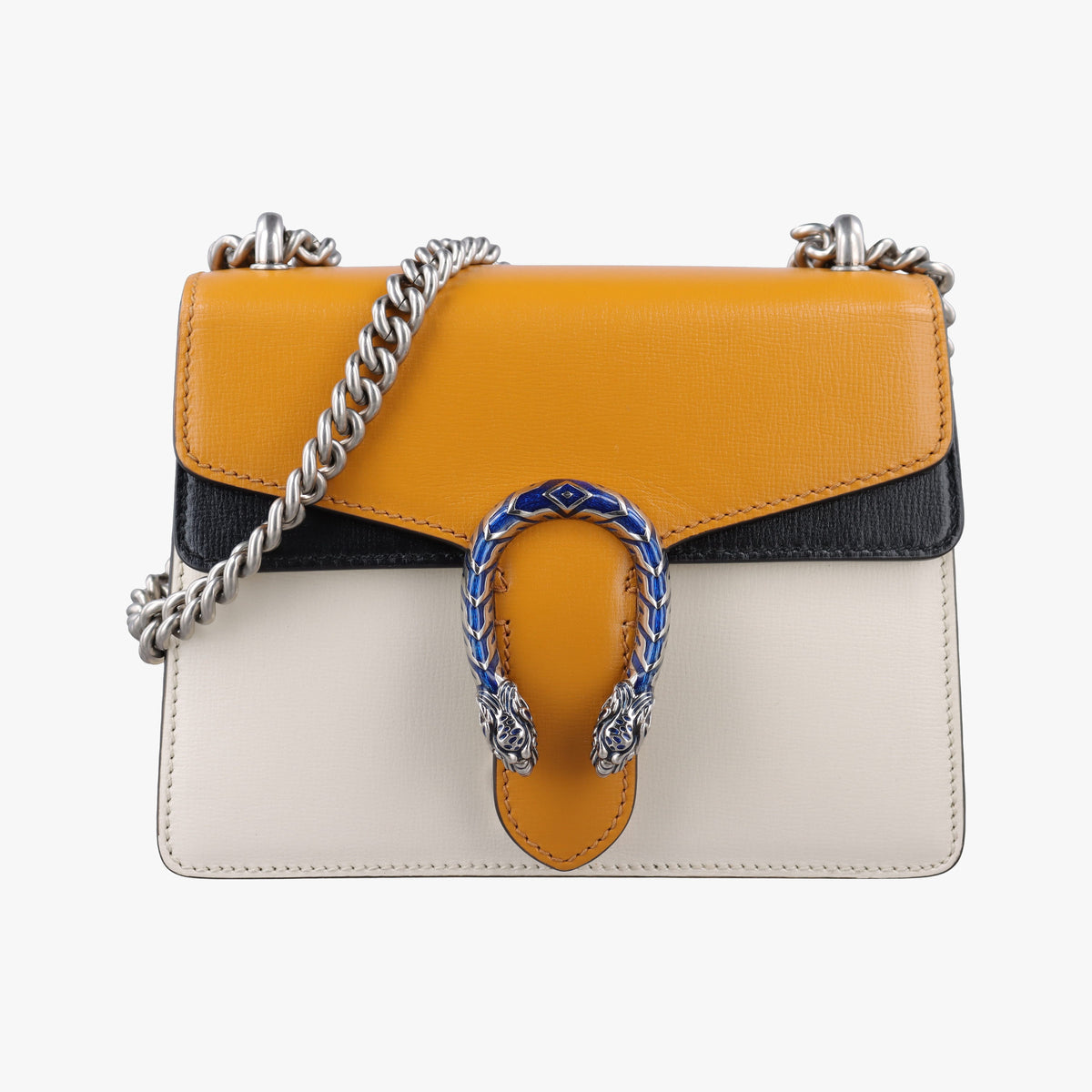 Pre-owned Gucci Dionysus White×Yellow Leather 421970 shoulderbag | stylenewstar