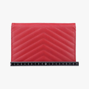 Vintage Yves Saint Laurent MONOGRAM Red Caviar Skin 393953 shoulderbag | stylenewstar