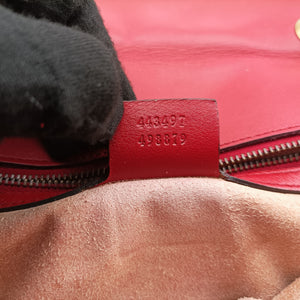 Vintage Gucci GG Marmont Red Leather 443497 shoulderbag | stylenewstar