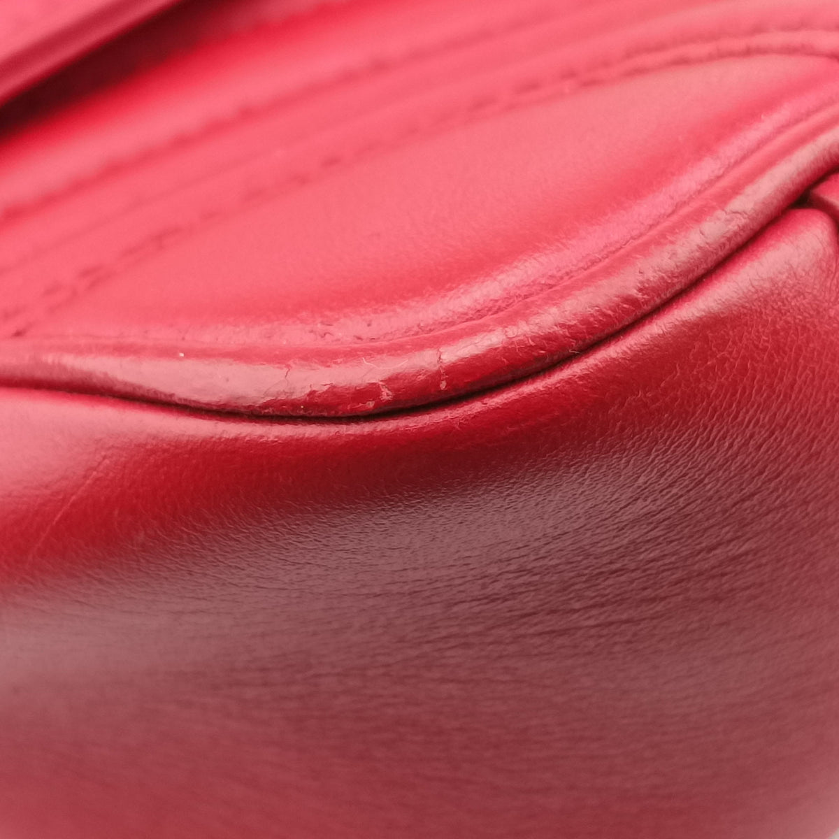 Vintage Gucci GG Marmont Red Leather 443497 shoulderbag | stylenewstar