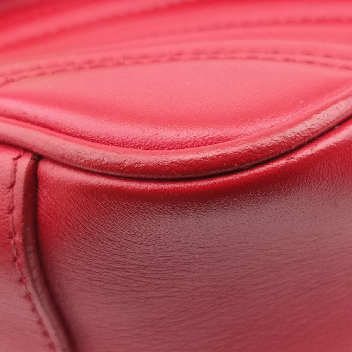 Vintage Gucci GG Marmont Red Leather 443497 shoulderbag | stylenewstar
