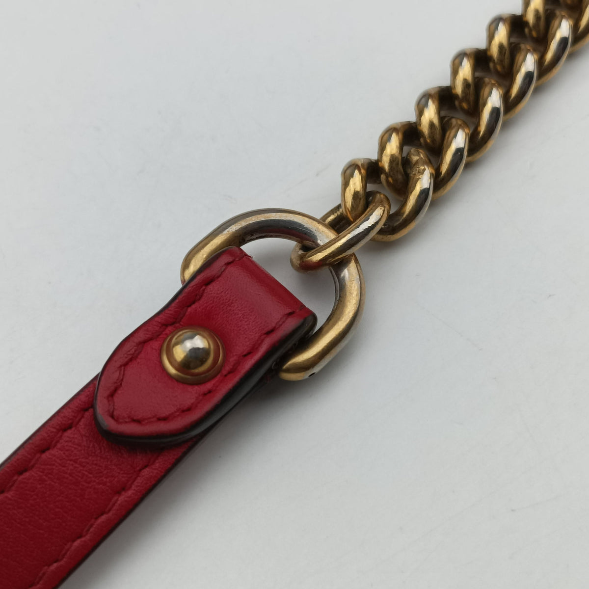 Vintage Gucci GG Marmont Red Leather 443497 shoulderbag | stylenewstar