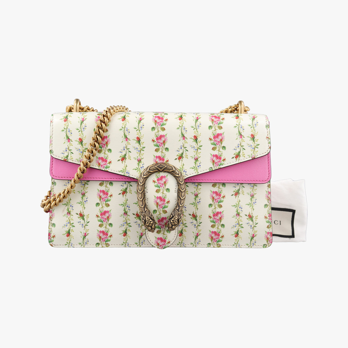 Vintage Gucci Dionysus White×Pink×Multicolour Leather 400249 shoulderbag | stylenewstar