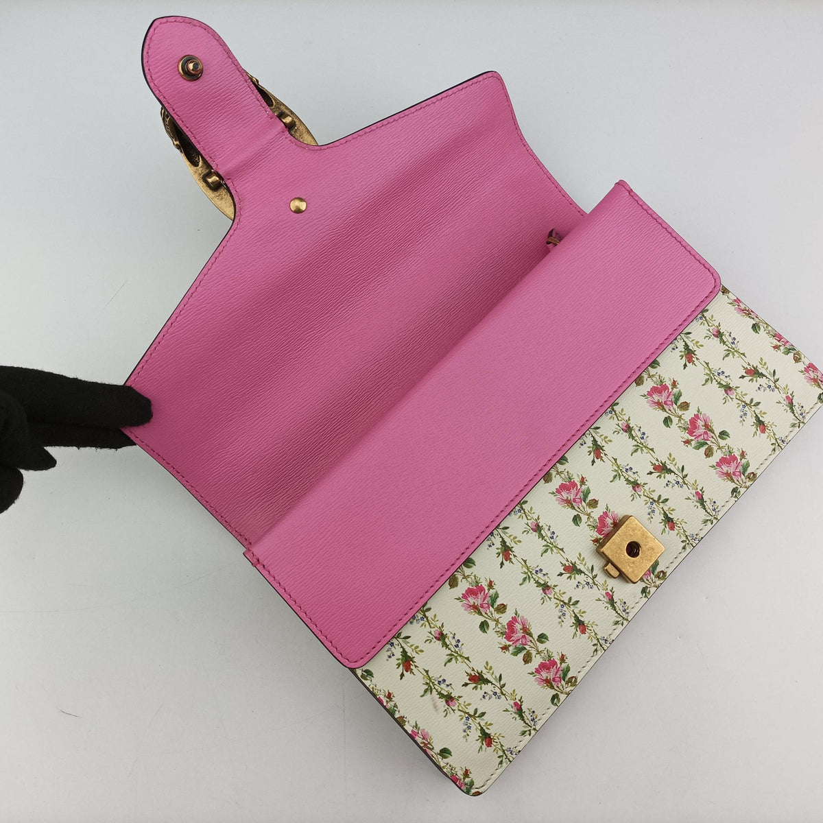 Vintage Gucci Dionysus White×Pink×Multicolour Leather 400249 shoulderbag | stylenewstar