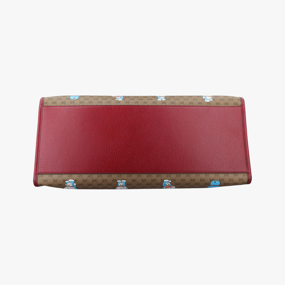 Pre-owned Gucci Fujiko-Pro Doraemon Micro GG Supreme Beige × Red PVC coated canvas 653952 shoulderbag | stylenewstar