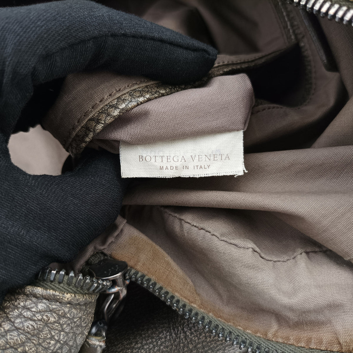 Pre-owned Bottega Veneta Intrecciato Grey lambskin  shoulderbag | stylenewstar