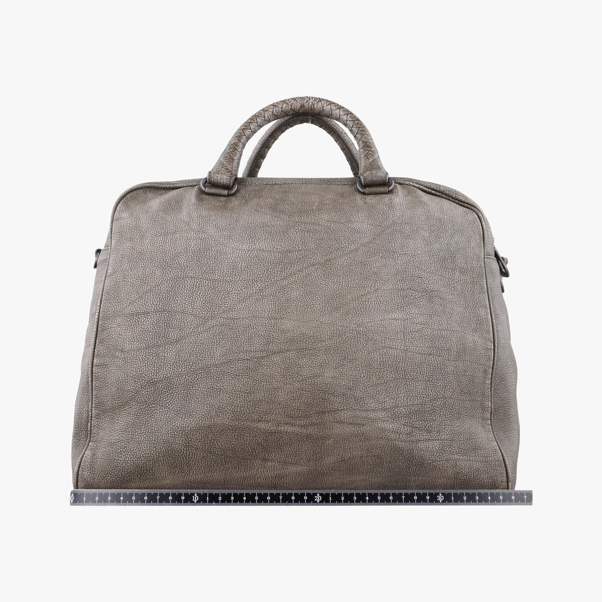 Pre-owned Bottega Veneta Intrecciato Grey lambskin  shoulderbag | stylenewstar
