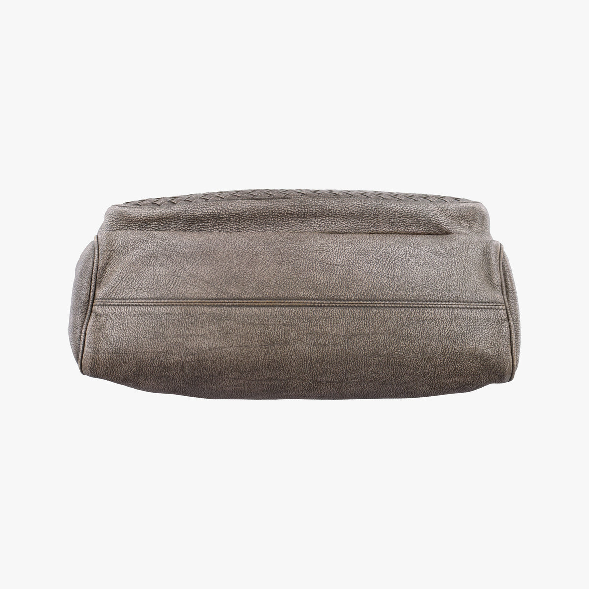 Pre-owned Bottega Veneta Intrecciato Grey lambskin  shoulderbag | stylenewstar