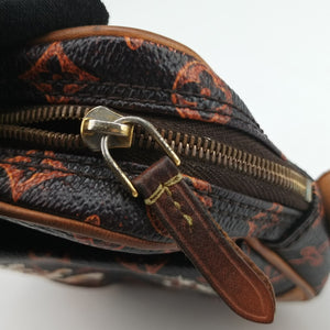 Pre-owned Louis Vuitton Panam Brown Monogram Catogram M44399 shoulderbag | stylenewstar