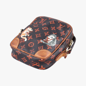 Pre-owned Louis Vuitton Panam Brown Monogram Catogram M44399 shoulderbag | stylenewstar