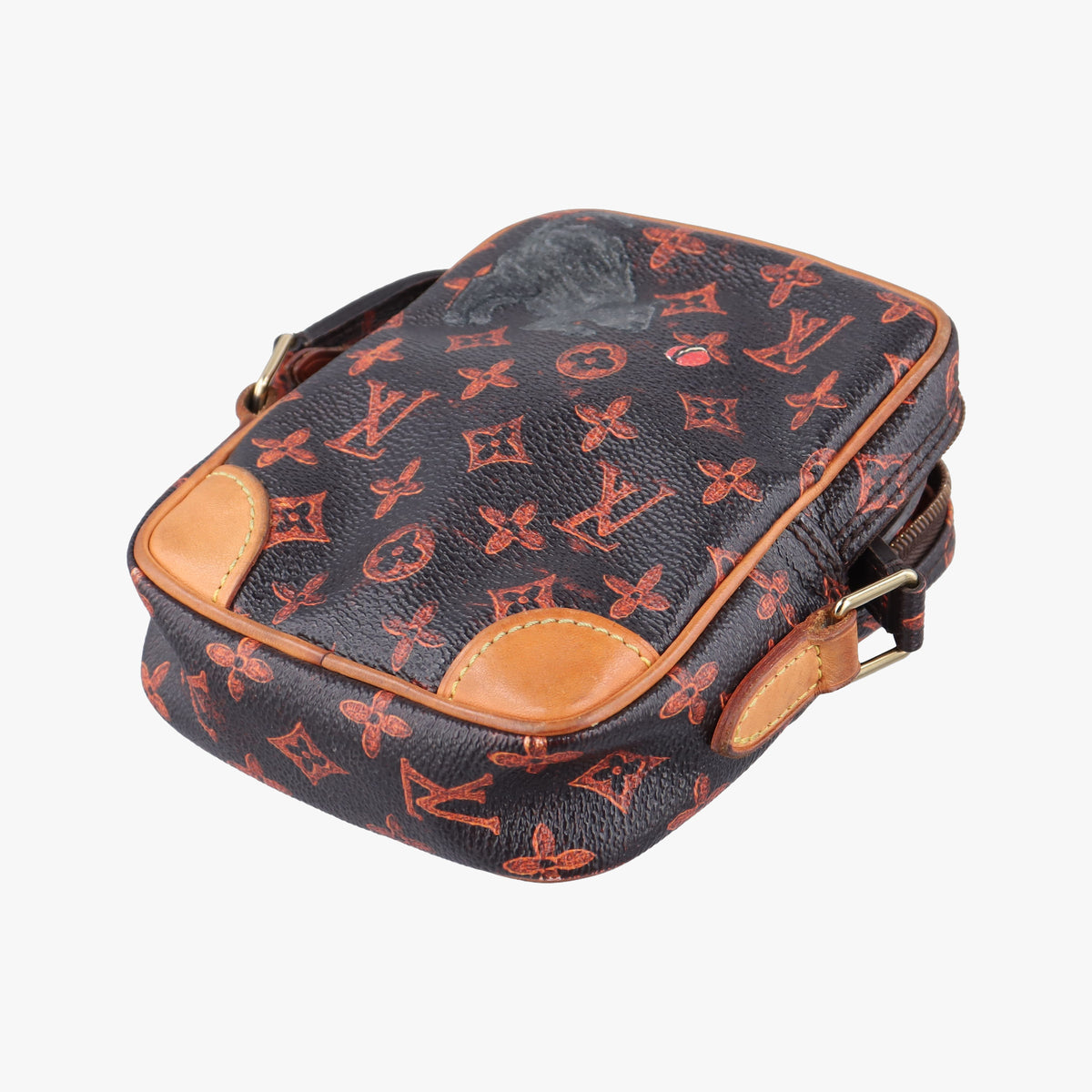 Pre-owned Louis Vuitton Panam Brown Monogram Catogram M44399 shoulderbag | stylenewstar