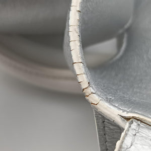Pre-owned Christian Dior Diorever Silver Leather  shoulderbag | stylenewstar