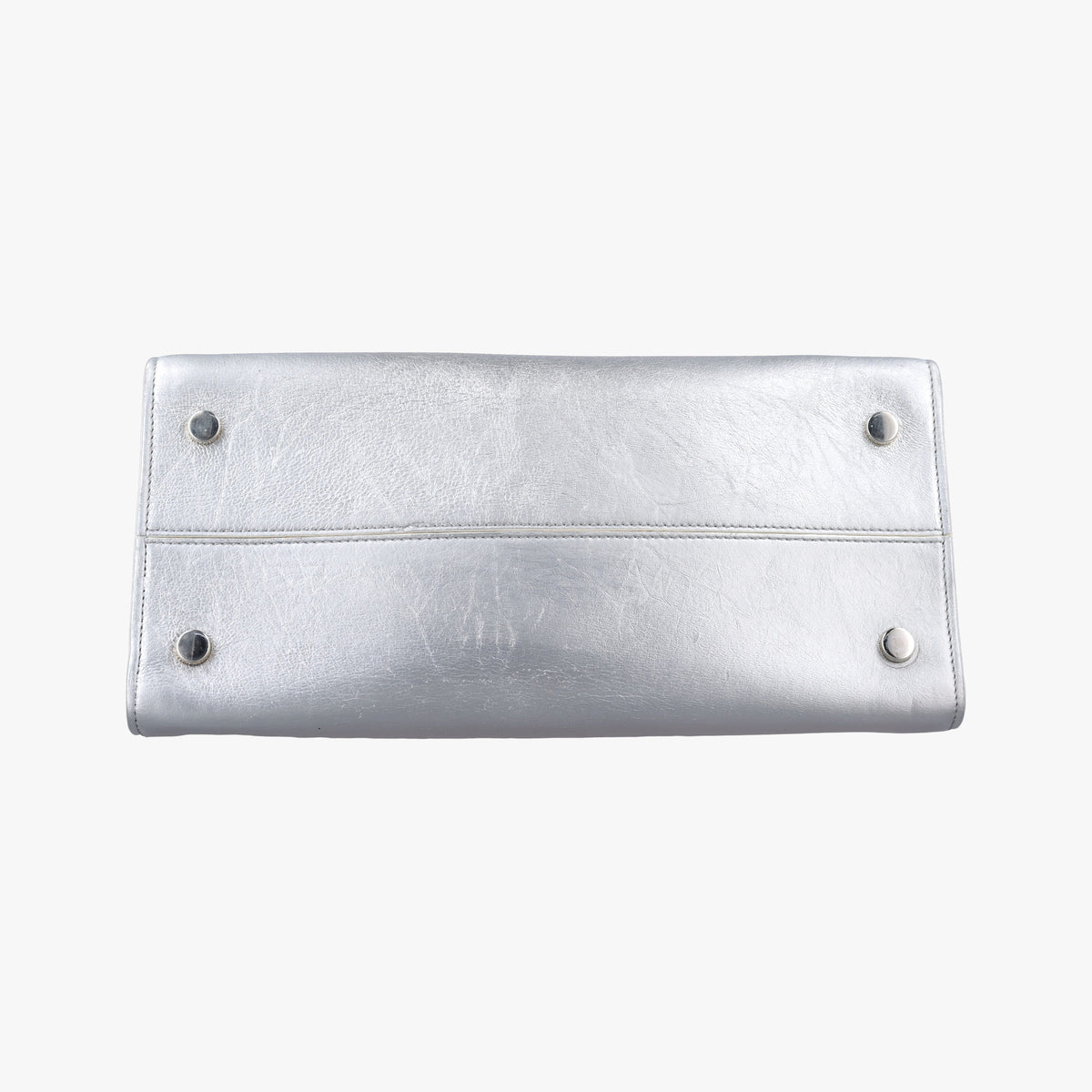 Pre-owned Christian Dior Diorever Silver Leather  shoulderbag | stylenewstar