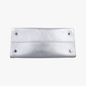 Pre-owned Christian Dior Diorever Silver Leather  shoulderbag | stylenewstar
