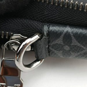 Vintage Louis Vuitton Double Phone Pouch GRIS x BLACK Monogram Eclipse Reverse M69534 crossbodybag | stylenewstar