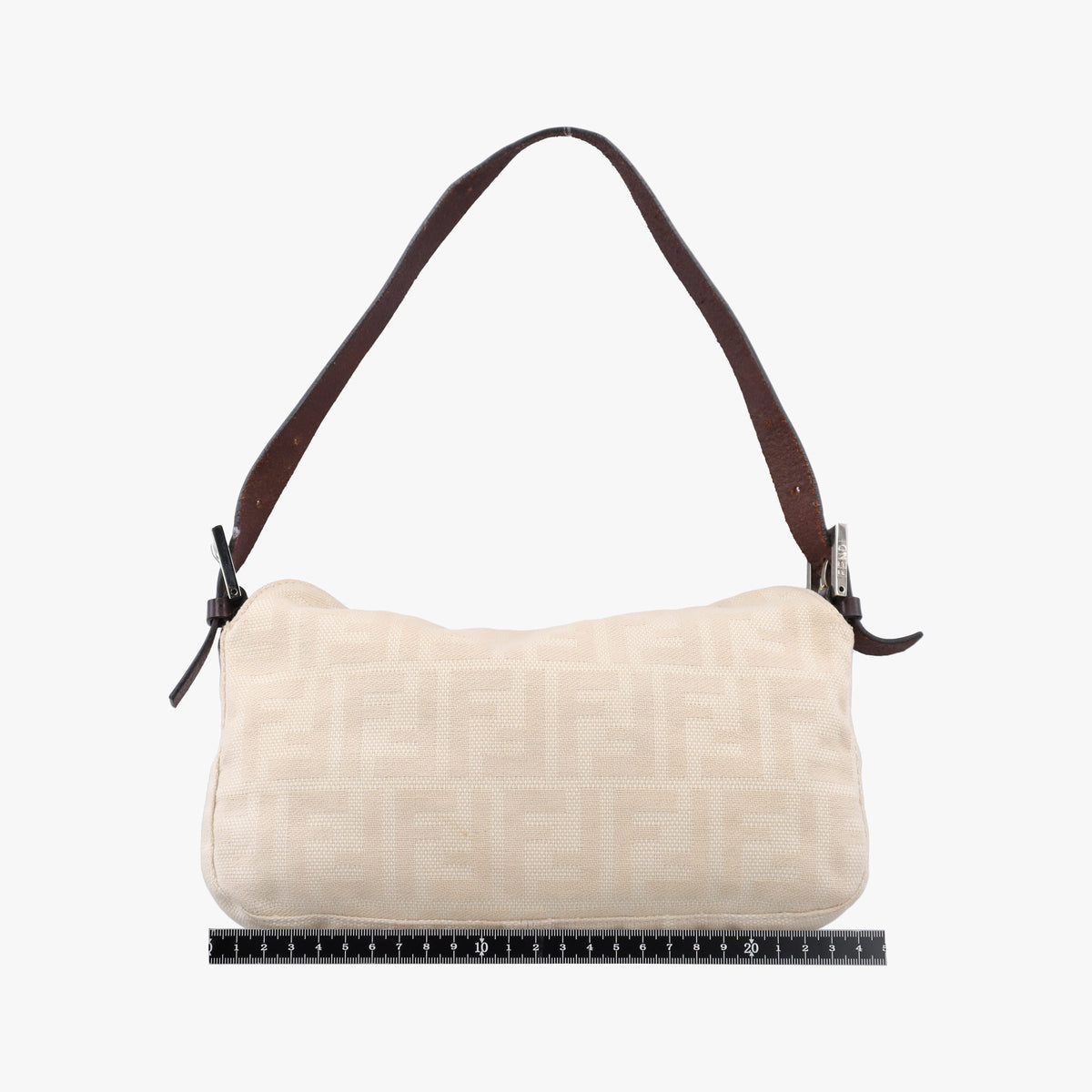Pre-owned Fendi Zucca Beige Canvas  shoulderbag | stylenewstar