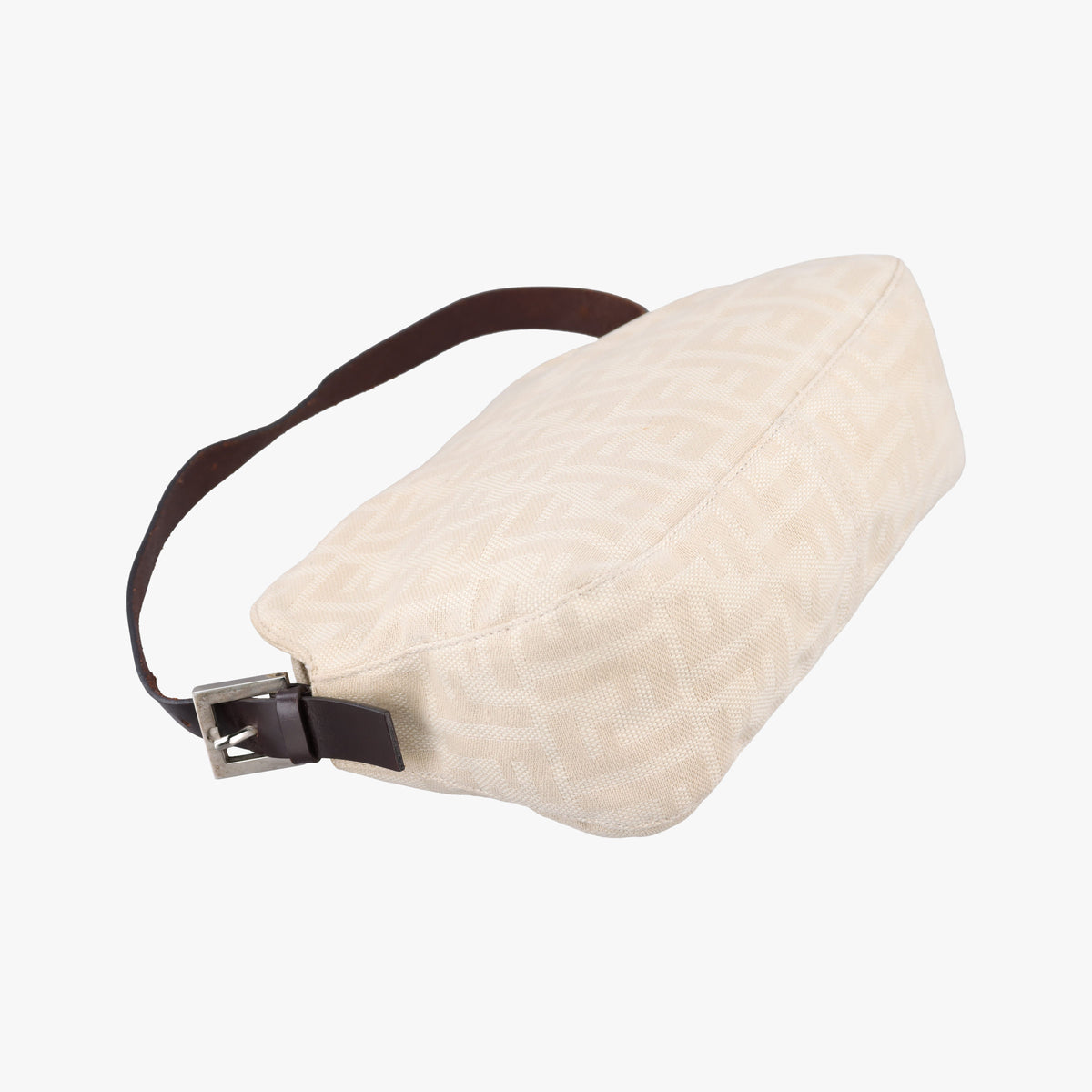 Pre-owned Fendi Zucca Beige Canvas  shoulderbag | stylenewstar