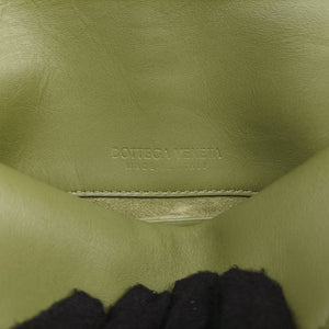 Pre-owned Bottega Veneta Baby Liberta Green Leather 826147V4SJ12498 shoulderbag | stylenewstar