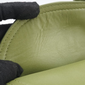 Pre-owned Bottega Veneta Baby Liberta Green Leather 826147V4SJ12498 shoulderbag | stylenewstar